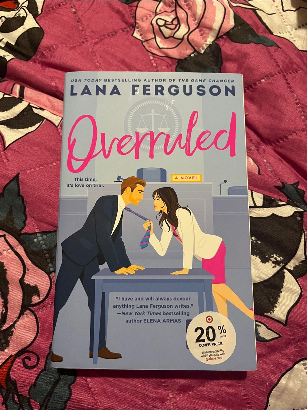 Overruled Novel - Pink and Blue Paperback by Lana Ferguson (BookTok)